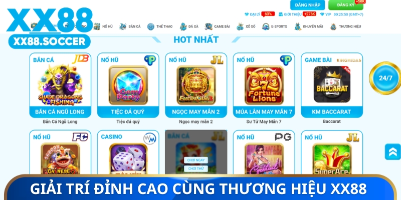 Giải trí đỉnh cao cùng thương hiệu XX88
